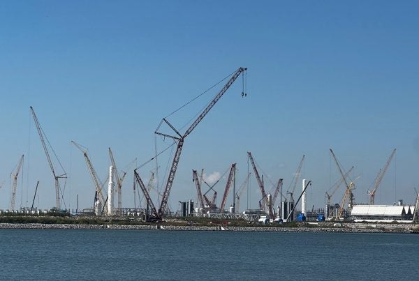 LNG terminals at Port Arthur, Texas.