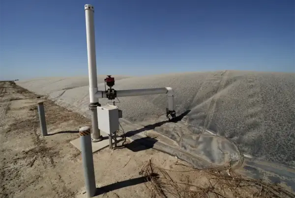 A methane collecting dome